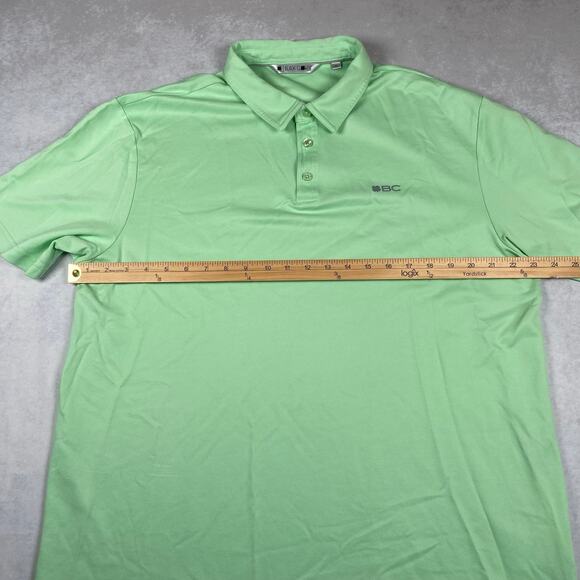 BLACK CLOVER Mens XL Lime Green Polo Golf Shirt - Picture 3 of 9